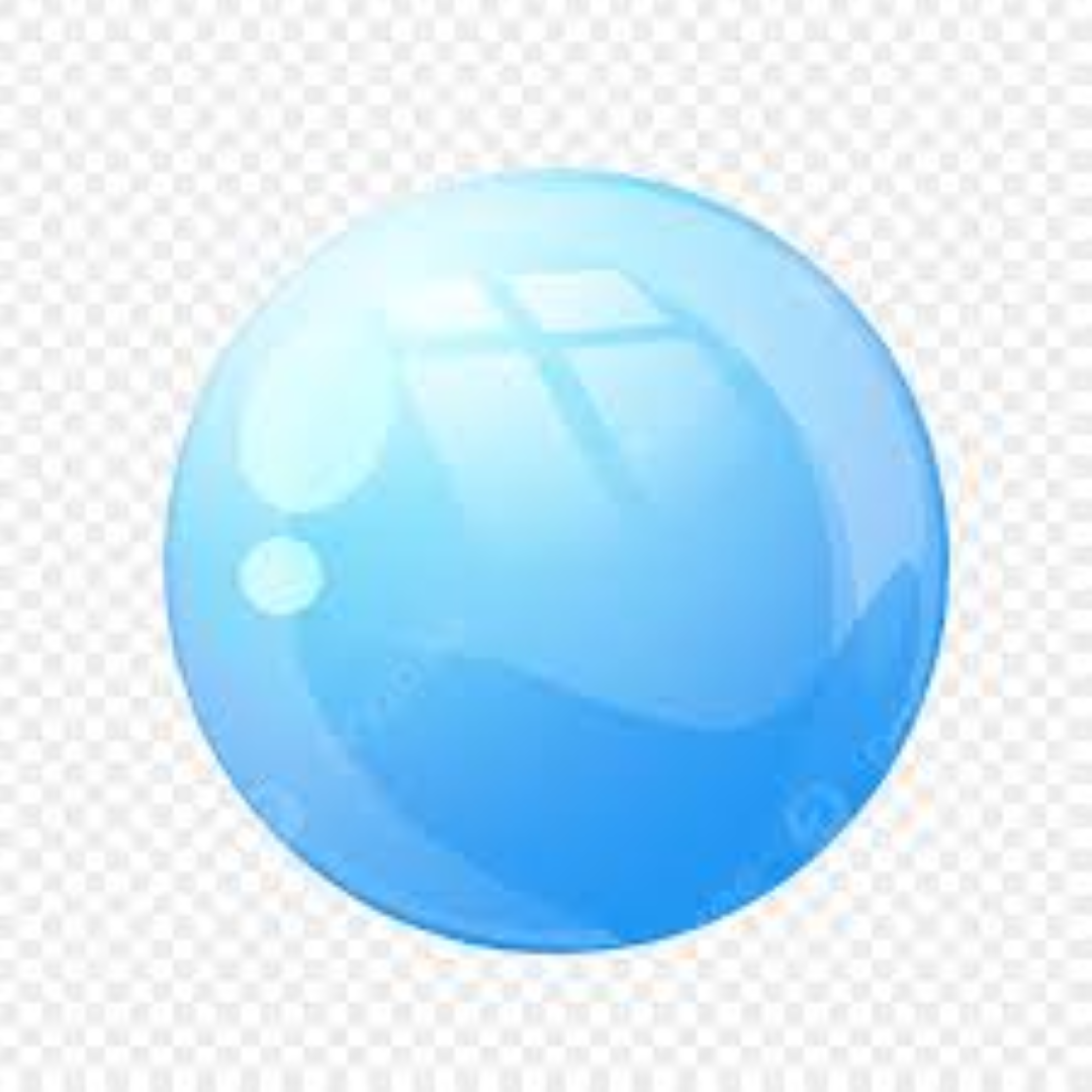 BLUE BUBBLE 5 PERF T/BALL COLOURED 200G